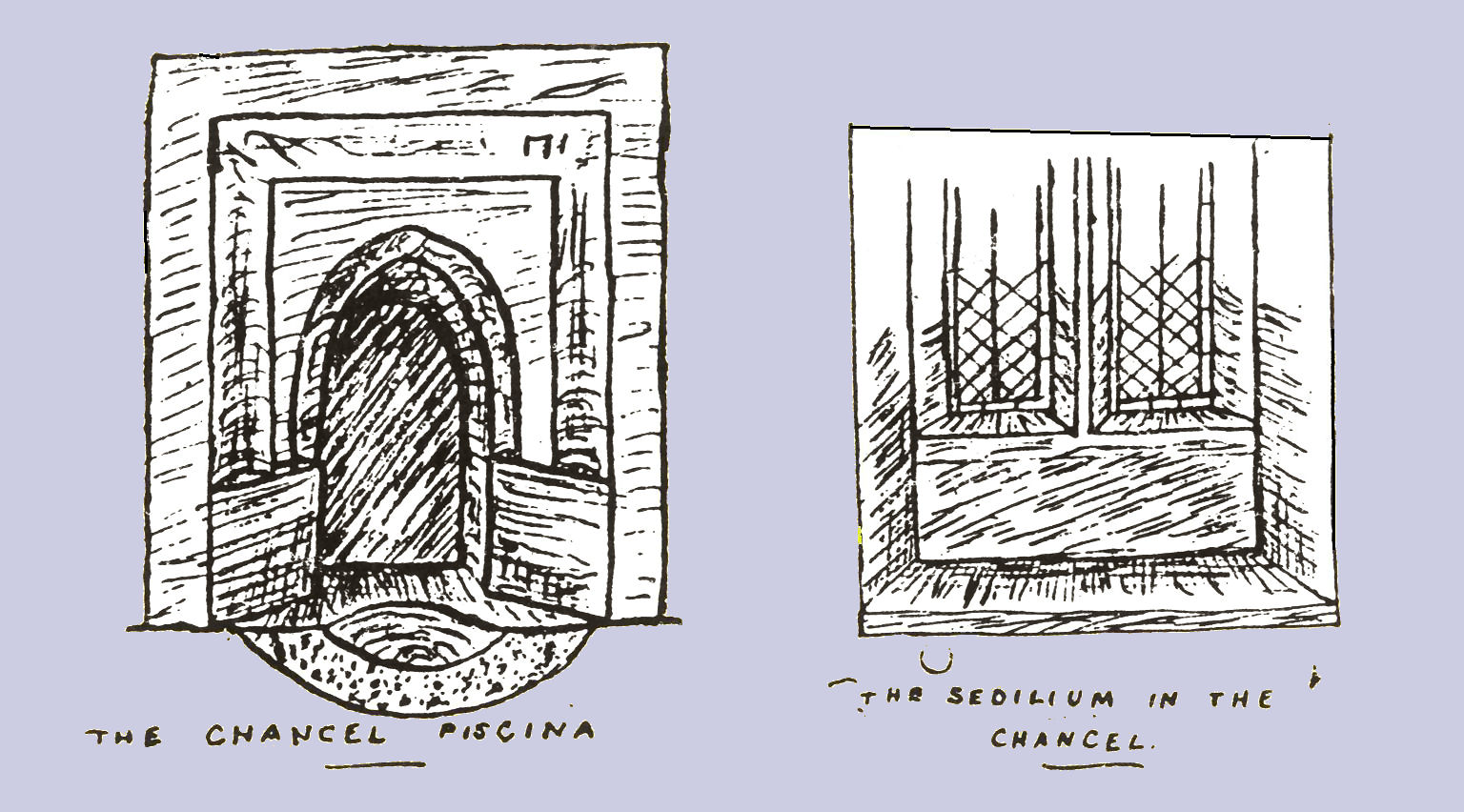 The piscina and the sedilium